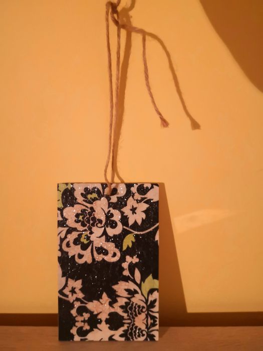 Deseczka ozdoba, ręczny decoupage