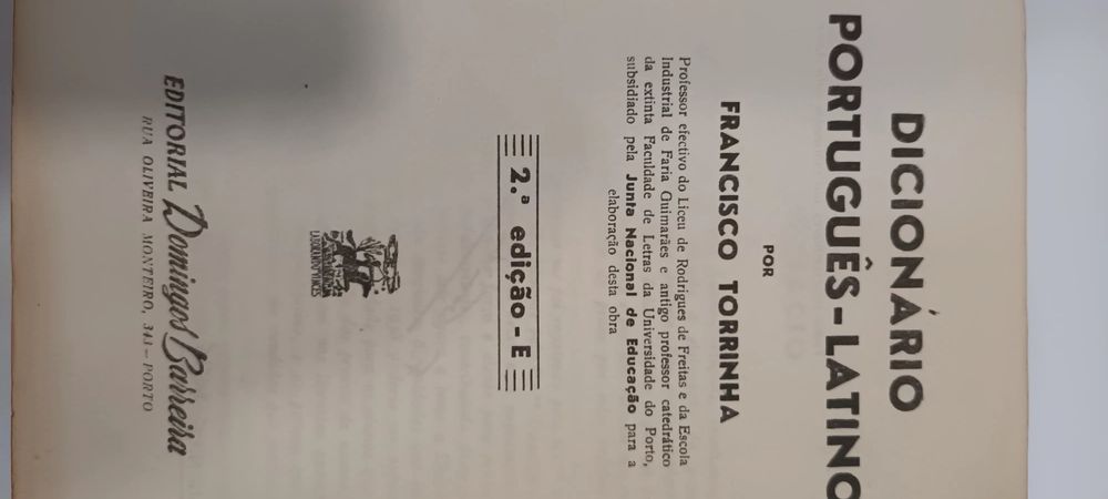 Dicionário Português-Latino antigo