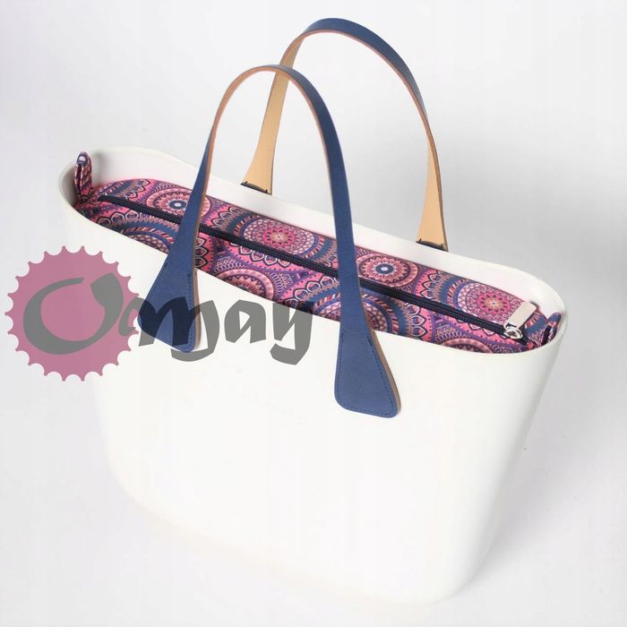 organizer do OBAG MINI mandale róż granat 2 kieszenie wkład OMAY