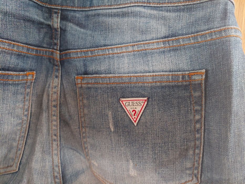 Guess ogrodniczki spodenki dżins S M 38