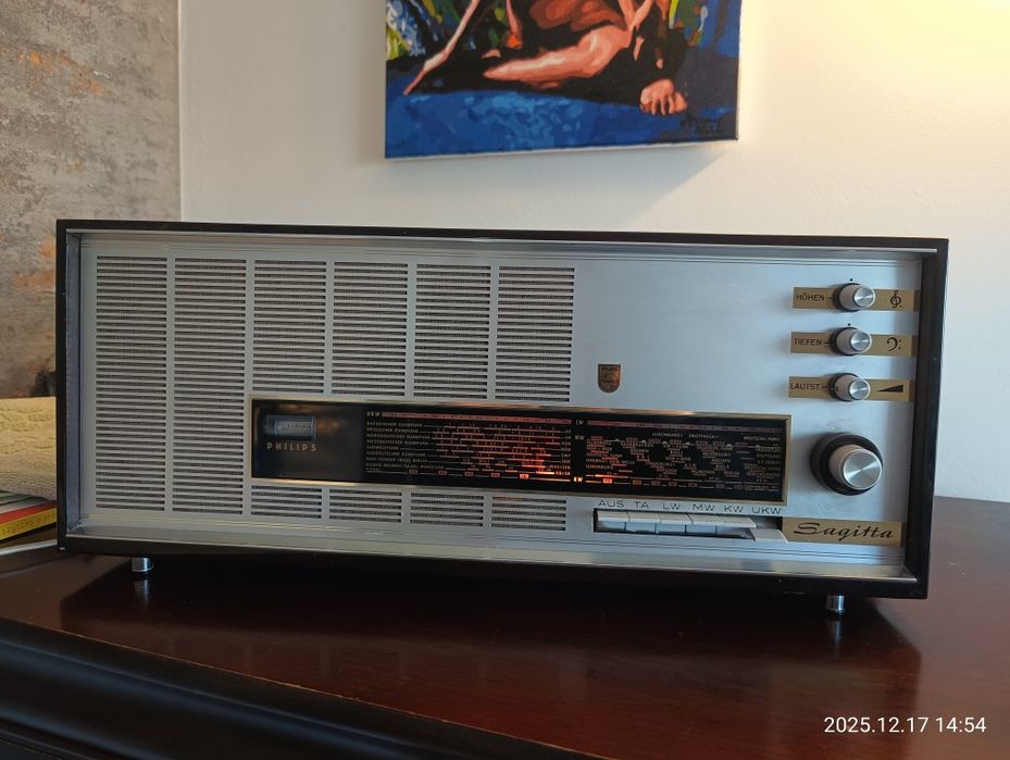 Radio Philips Sagitta lata 60 te.Stan Kolekcjonerski