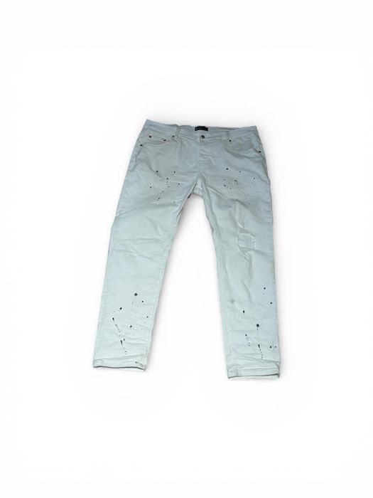 Purple jeans white