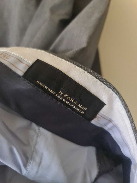 Fato Homem Cinzento Slim Fit Zara - Tamanho 54 Blazer e 42 Calças