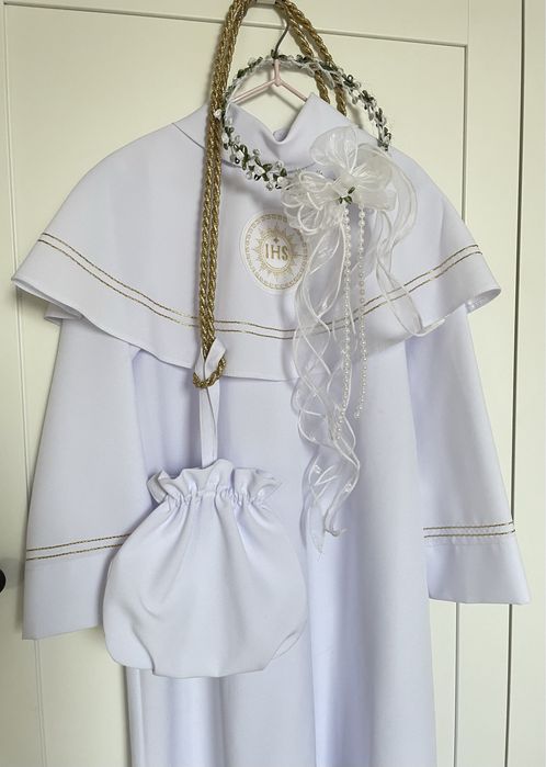 Alba komunijna 130 wianek, torebka Gratis