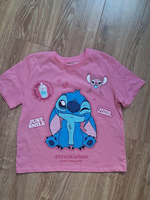 H&M Stitch t shirt dziewczęcy 122/128