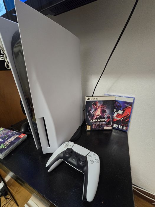 PS5 Disco + Gran Turismo 7 Novo + Tekken 8 | Excelente Estado