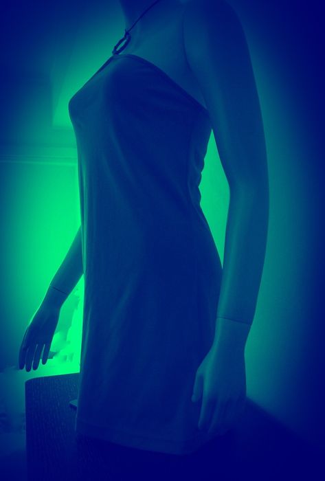 Vestido Curto azul turquesa