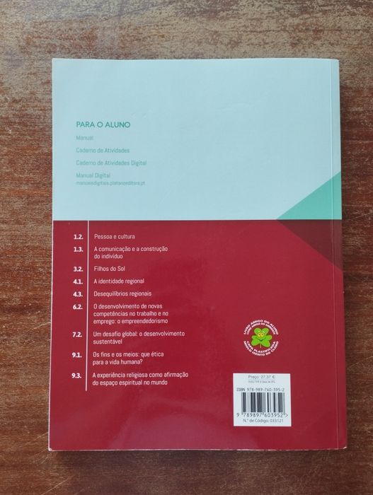 Manual de Área de Integração -  Cursos Profissionais - Ano 1