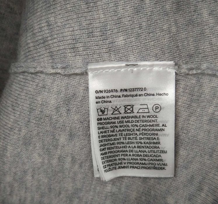 H&M premium вовна кашемір M гольф