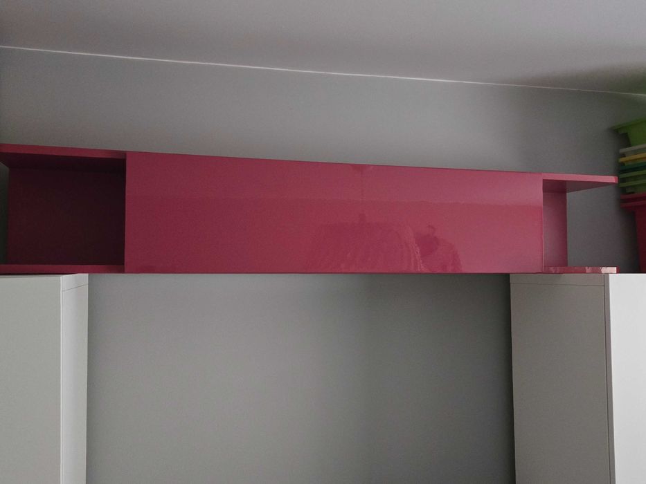 Ikea mostorp półka otwierana wisząca duża różowa