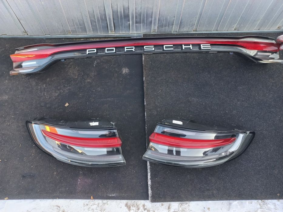 Lampa tył tylna lewa prawa blenda lampy komplet porsche macan 95b lift