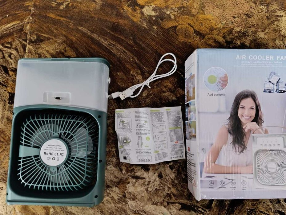 Вентилятор-зволожувач повітря, настільний портативний кондиціонер