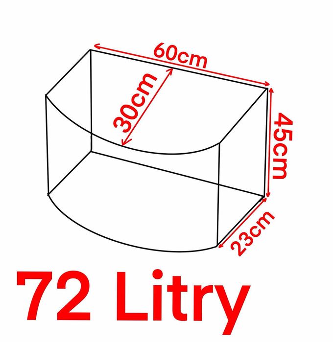 Akwarium 72l + statek piracki & sztuczna rafa