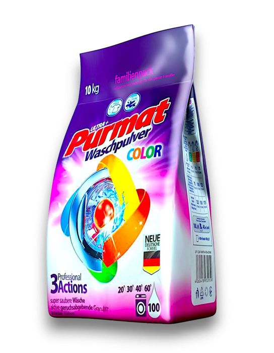 Пральний порошок Purmat 10 кг. , Universal та Color