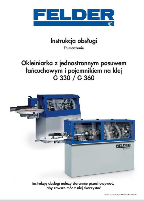 Okleiniarka G 330/360 sprzedam