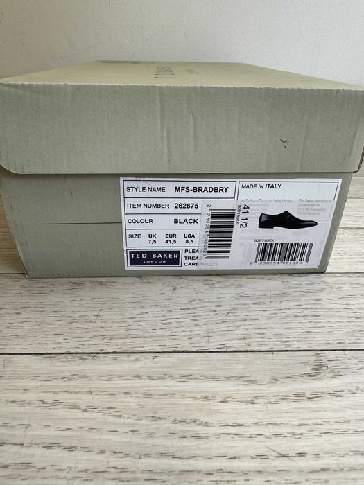 Ted Baker Bradbry — czarne monki, r. 41,5, NOWE