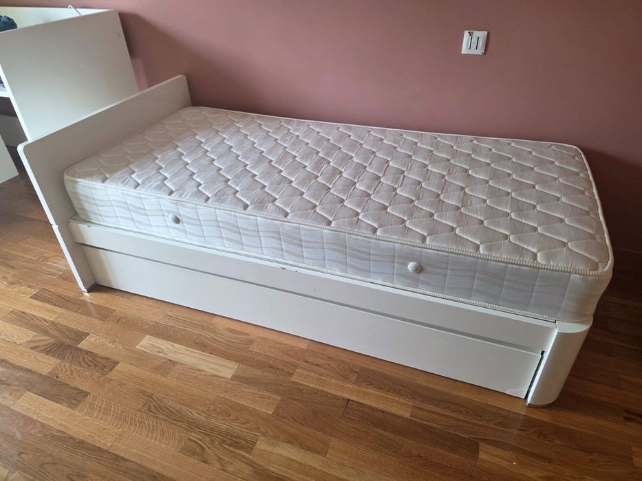 Cama Trama individual 90x200 + cama gaveta