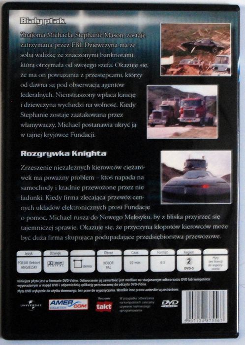 DVD Nieustraszony - 9 - Biały Ptak - Rozgrywka Knighta