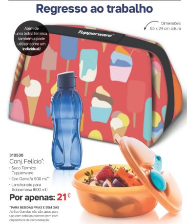 Conjunto Lanche Tupperware64584397083906121