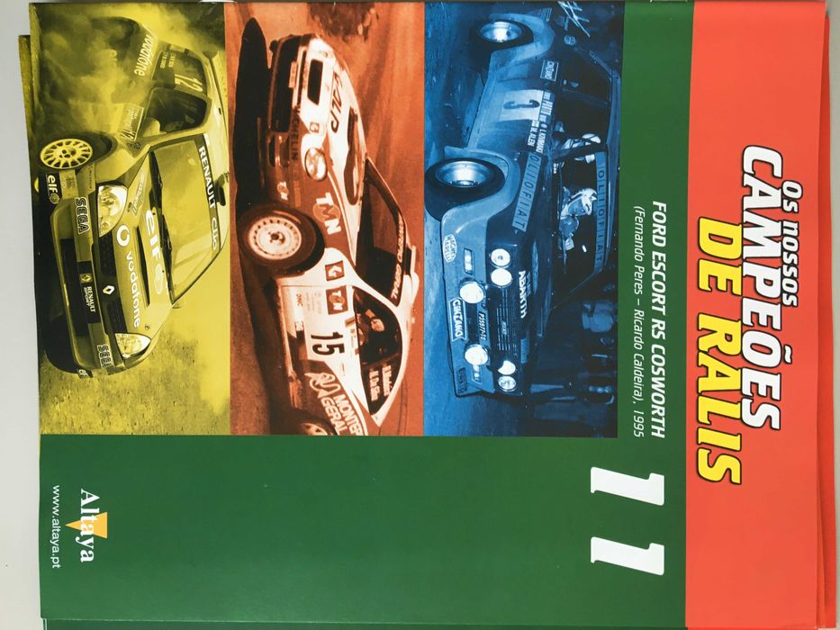 Lote de 19 fascículos Altaya da coleção Os nossos campeões de ralis