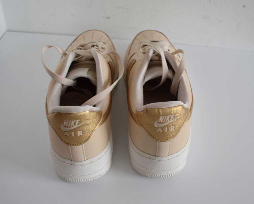 Nike Air Force 1 '07 - Sneakersy buty skórzane 42 ,5 beżowe