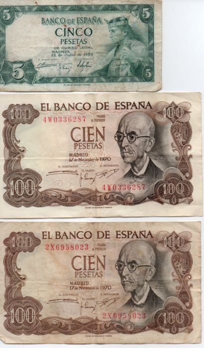 Moedas e notas Portugal Espanha Brasil etc