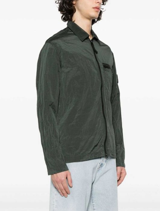 Куртка Stone Island 2023 Green Nylon Metal Econyl Overshirt
