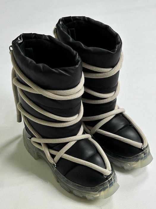 Rick Owens Mega Lace Lunar Mega Tractor Boots черевики чоботи чорні