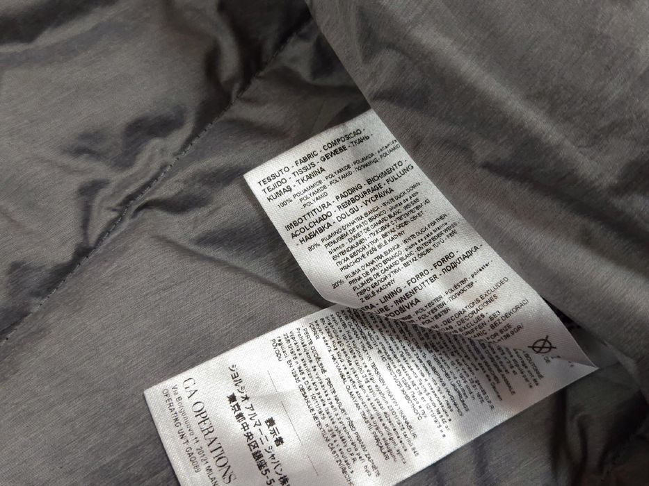 ARMANI EXCHANGE Kurtka Puchowa Męska Czarna Logo r. M