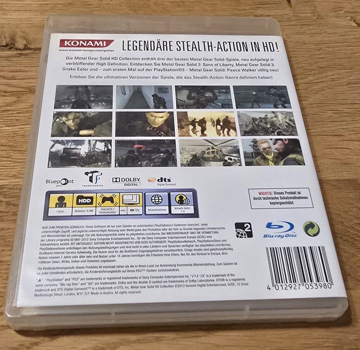 Metal Gear Solid HD Collection ps3
