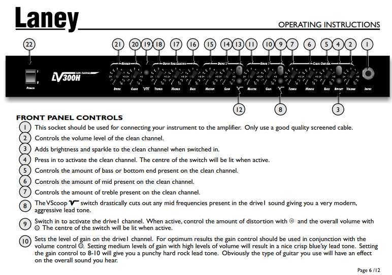 Amplificador Hibrido Laney LV300H 120H