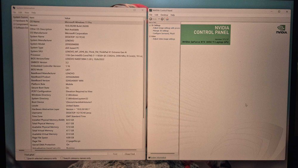 Lenovo ThinPad X1 Extreme Gen4i