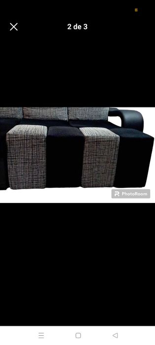 Sofá com 4 bancos