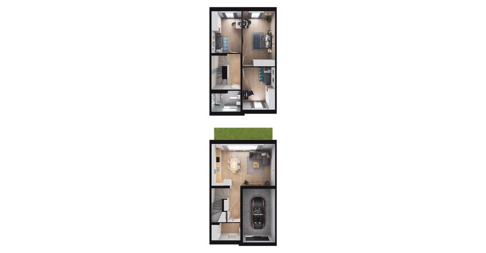 wykończony pod klucz dom 147,9 m2 + ogródek