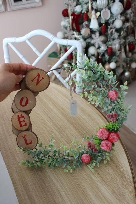 Coroa de Natal "Noel", El corte inglês, novo com etiqueta