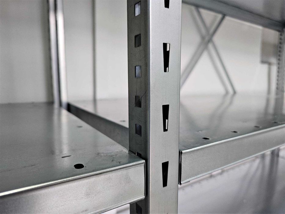 Regał Magazynowy 50x200x400cm/15p Metalowy Ocynkowany Półkowy Garażowy