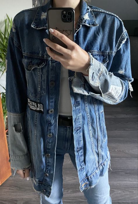 Długa katana jeansowa Reserved