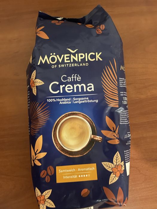 Кава зернова Movenpick Caffe Crema 1кг 100% арабіка опт ціни