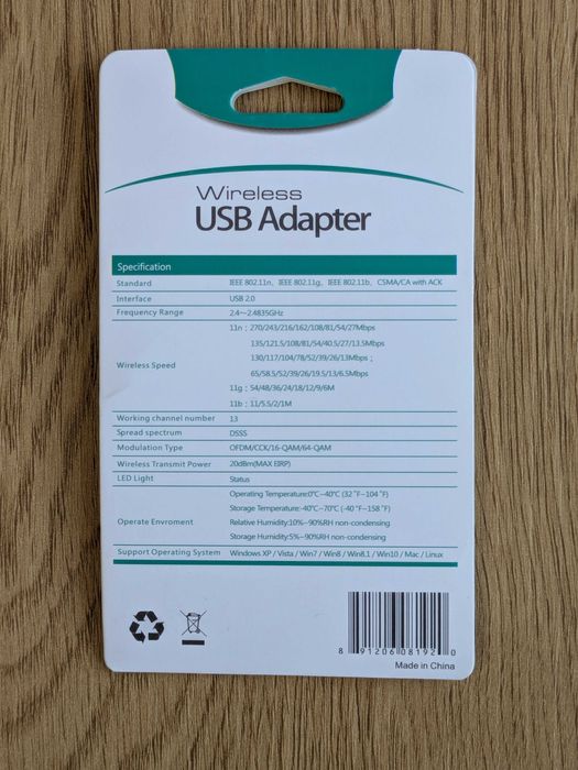 Karta sieciowa Wi-Fi USB