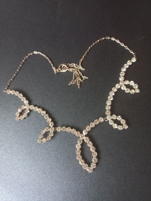 Колье серебро 875проба звезда