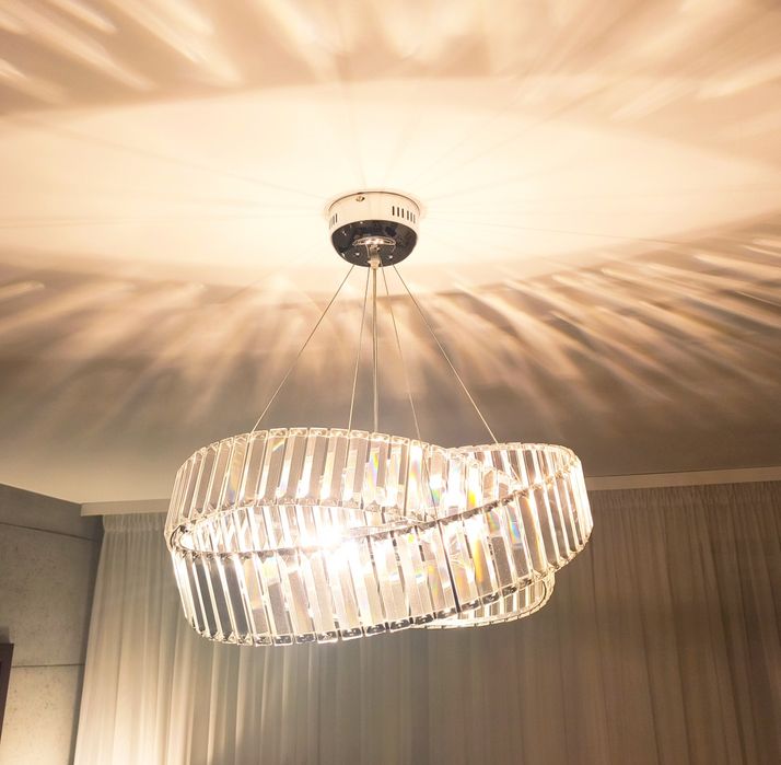 Lampa Crytal Light Orbix Ring - kryształowa piękna nowoczesna