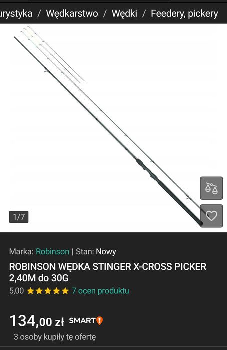 Wędka Robinson Stinger xcross picker 2.40m 30g