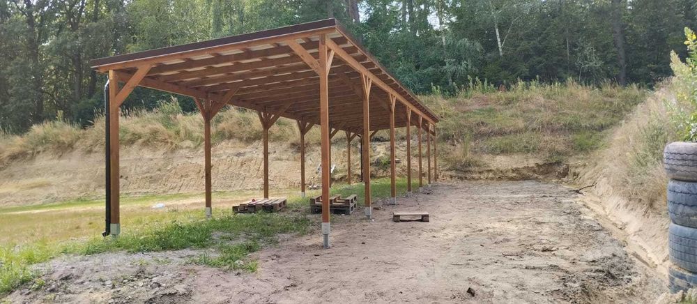 Wiata zadaszenie taras  konstrukcja drewniana  na wymiar Carport