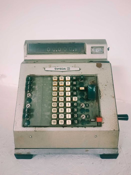 Maquina registadora antiga, troco