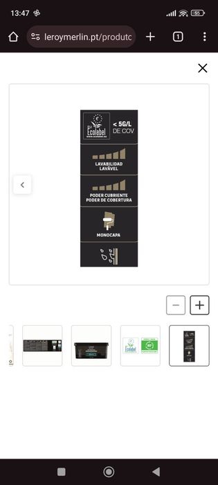 Tinta interior decorativa mate 2,5 L Emerald 0 Luxens Premium