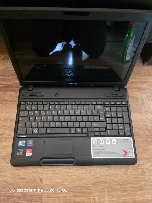 Toshiba Satellite C660 / C660D | SPRAWNY na części | Matryca, klawiatura, kadłubek