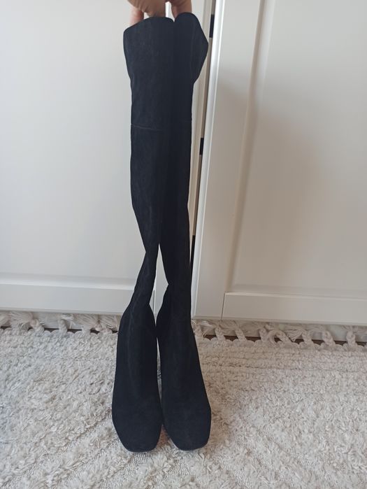 Kozaki za kolano zamszowe rozmiar 37