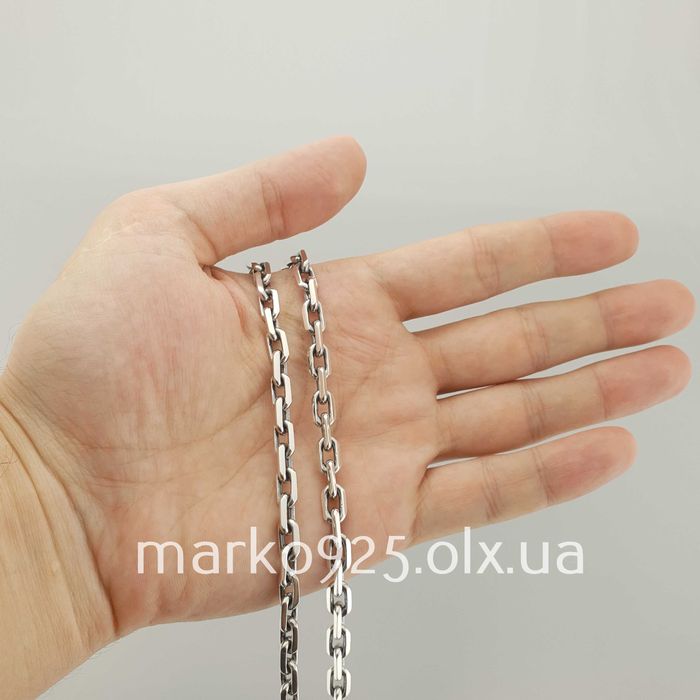Срібний чоловічий ланцюжок цепочка якірне плетіння 50 грам 925 проба