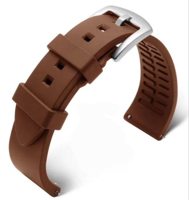 Bracelete Silicone Castanha 20mm