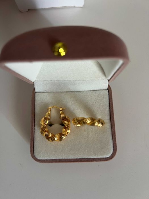 C.Paravano Brincos banhados a ouro